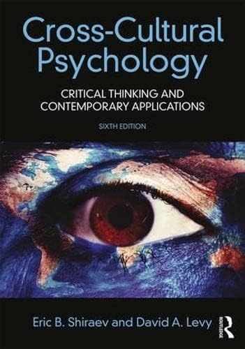 Amazon.com: Cross-Cultural Psychology: Critical Thinking and